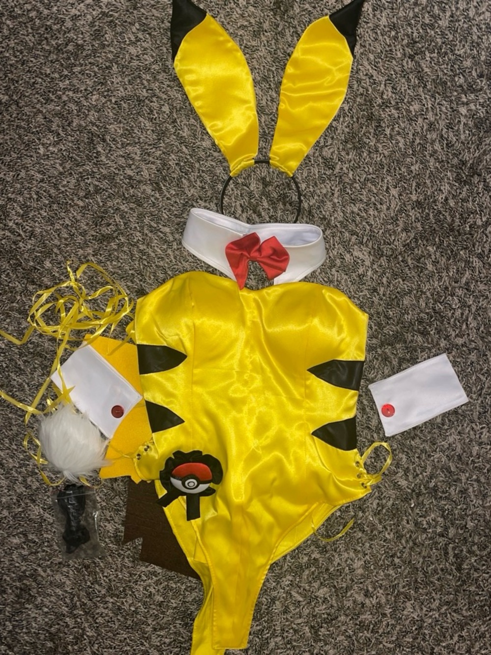Yellow Playboy Pikachu costume